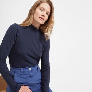 Everlane Pima stretch navy turtleneck
